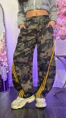 Panta militare con righe