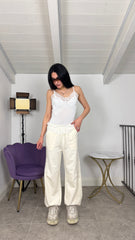 Pantalone tuta lace