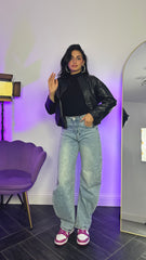 Jeans Balloon con strass