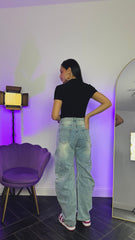 Jeans Balloon con strass