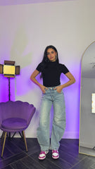 Jeans Balloon con strass