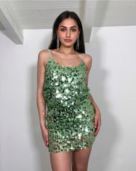 Canottiera paillettes