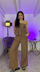 Coordinato Vibes marrone