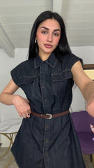 Abito camicia in denim