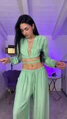 Coordinato Hawaii verde