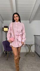 Abito camicia a righe