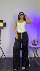 Pantalone tuta leopardato