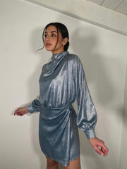 Mini dress laminato